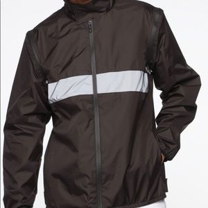 Men’s grey/black vest/windbreaker